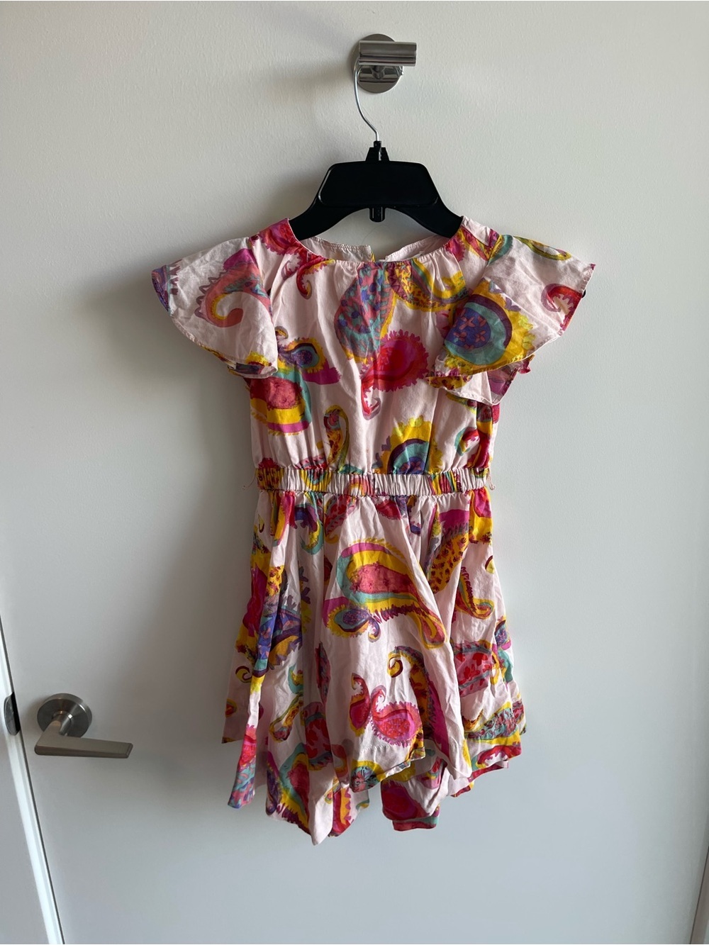 Crewcuts Girls Pink Paisley Ruffle Dress